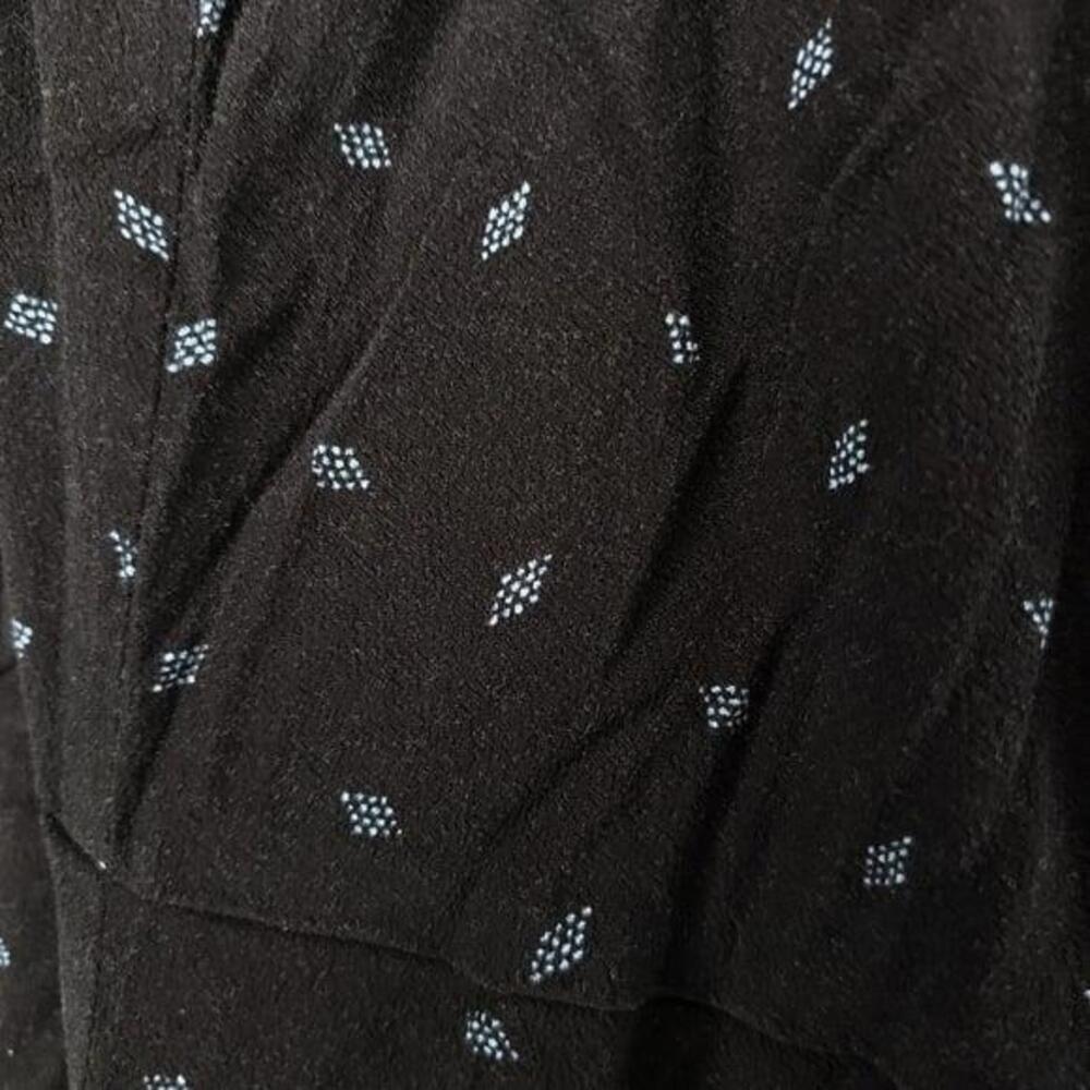Universal Thread Black Ditsy Diamond Sleeveless Wrap Dress 90s Grunge Medium - Picture 3 of 3